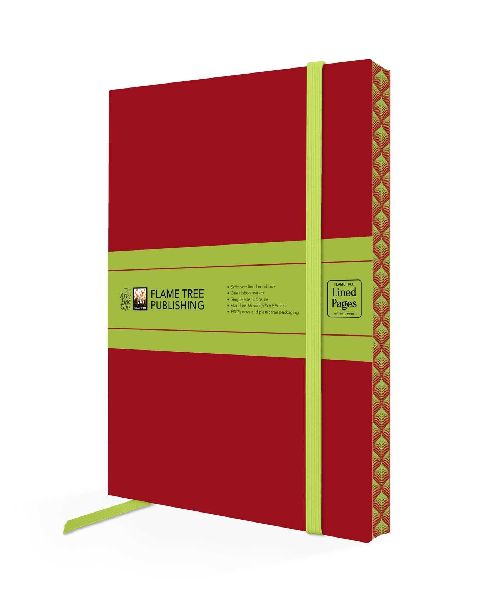 Ruby Red & Sage Green Artisan Paperback Notebook