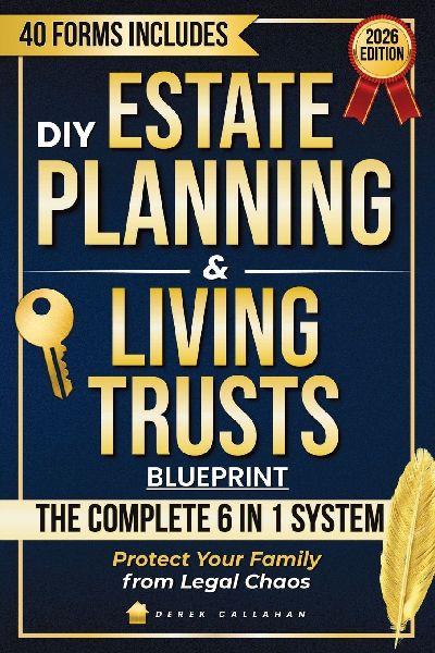 DIY Estate Planning & Living Trusts Blueprint: A Clear, Lawyer-Free System to Avoid Probate, Protect Your Family from Legal Chaos, and Save Thousands in Fees, Taxes and Time with Ready-to-Use Forms