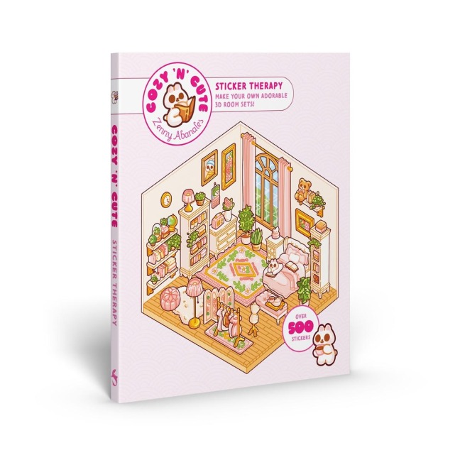 Cute 'n' Cozy Sticker Therapy: Make Your Own Adorable Room Sets! Over 500 Reusable Stickers