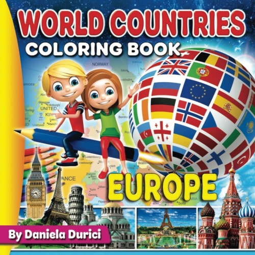 World Countries Coloring Book Europe