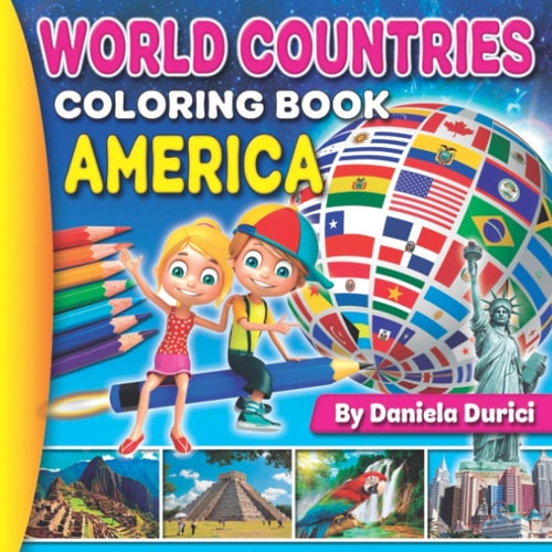 World Countries America Coloring Book