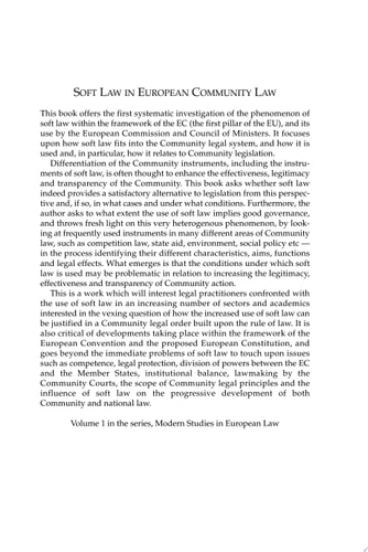 Soft Law in European Community Law