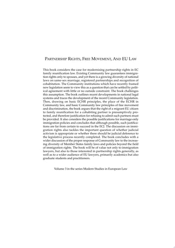 Partnership Rights, Free Movement, and EU Law