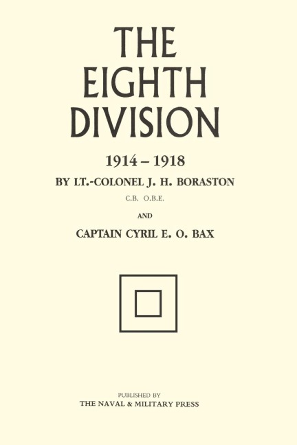 EIGHTH DIVISION IN WAR 1914-1918