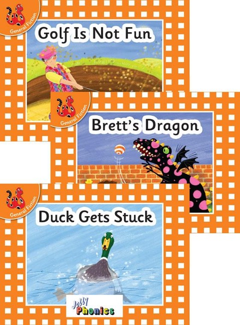 Jolly Phonics Orange Level Readers Set 3: in Precursive Letters (British English edition)