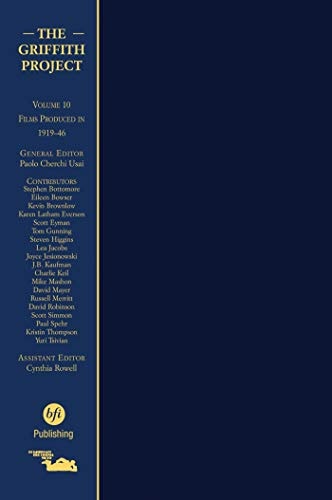 The Griffith Project, Volume 10 Films Produced 1919-1946