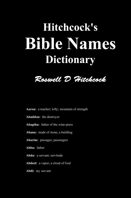 Hitchcocks Bible Names Dictionary