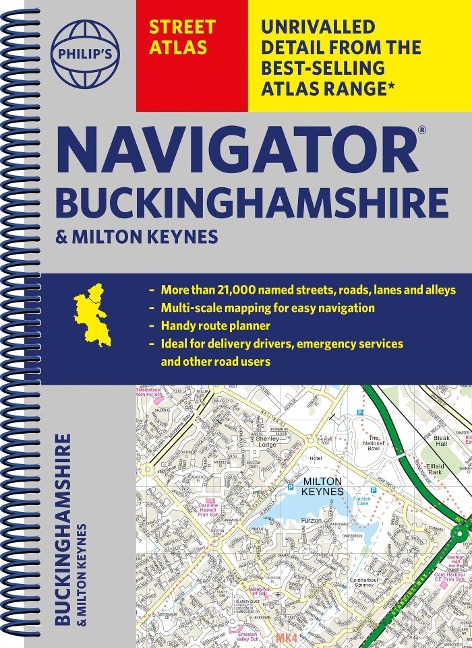Philips Navigator Street Atlas Buckinghamshire and Milton Keynes