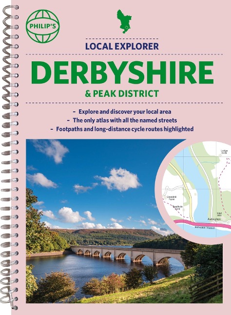 Philips Local Explorer Street Atlas Derbyshire and the Peak District