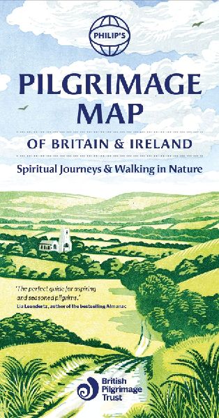 Philip's Pilgrimage Map of Britain and Ireland: Spiritual Journeys and Walking in Nature