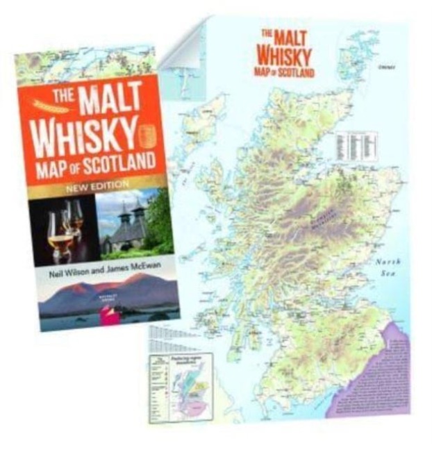 The MALT WHISKY MAP OF SCOTLAND: Folded Map