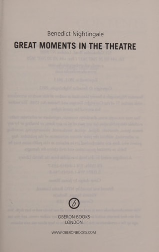 Great Moments in the Theatre