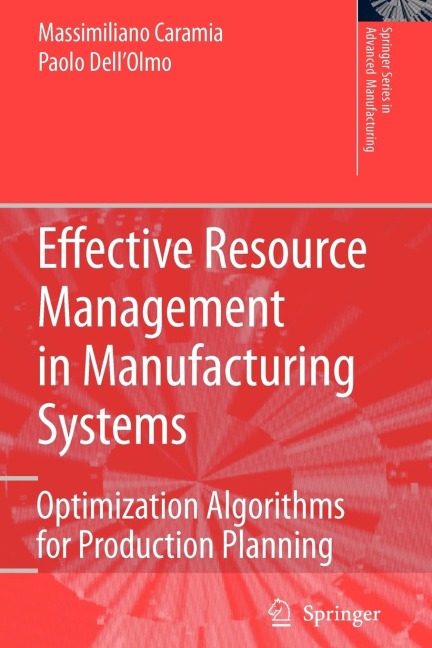 Effective Resource Management in Manufacturing Systems: Optimization Algorithms for Production Planning