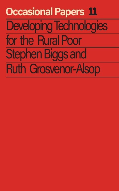 Developing Technologies for the Rural Poor