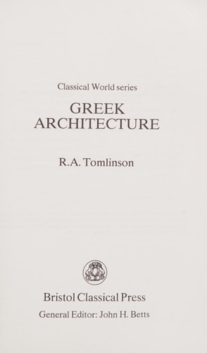 Greek Architecture (Classical World)
