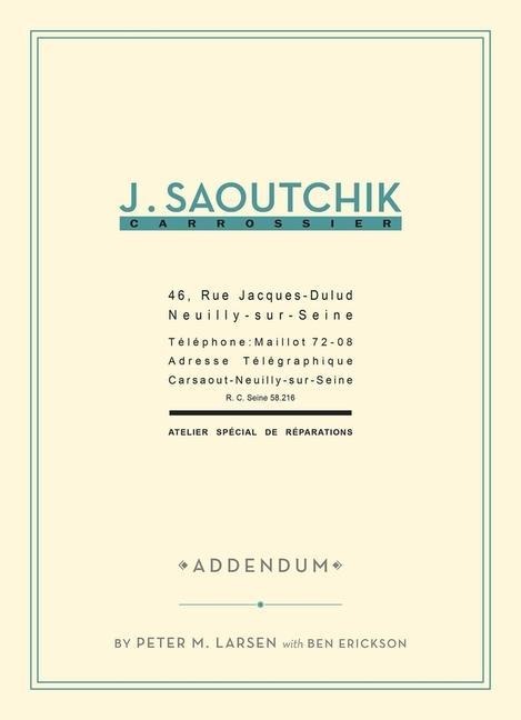J. Saoutchik Carrossier: Addendum