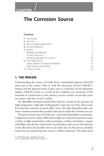 Nuclear Corrosion Modeling The Nature of Crud
