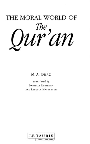 The Moral World of the Qur'an (London Qur'an Studies)