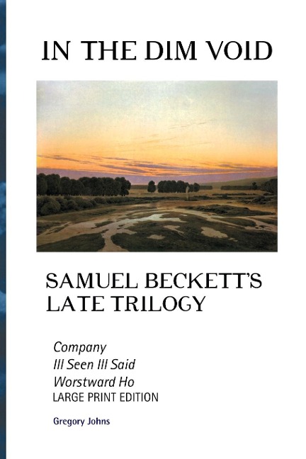 IN THE DIM VOID: SAMUEL BECKETTS LATE TRILOGY: COMPANY, ILL SEE ILL SAID AND WORSTWARD HO: LARGE PRINT EDITION