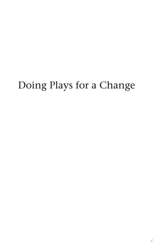 Doing Plays for a Change Five Works