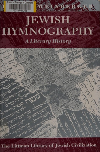 Jewish Hymnography A Literary History