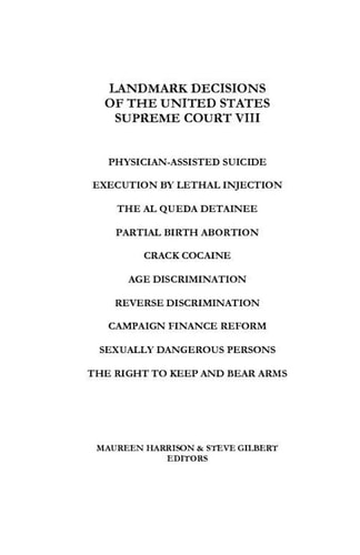 Landmark Decisions of the United States Supreme Court