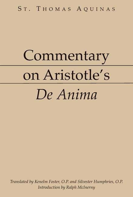 Commentary on Aristotles de Anima