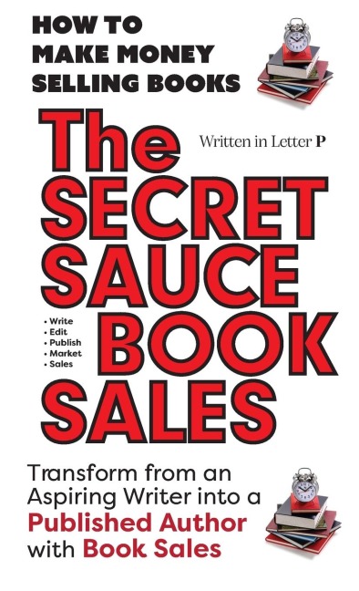 THE SECRET SAUCE of BOOK SALES - How to Publish a Book in 30 Days with Book Sales: Written in Letter P - 5 STAR BOOK REVIEWS!
