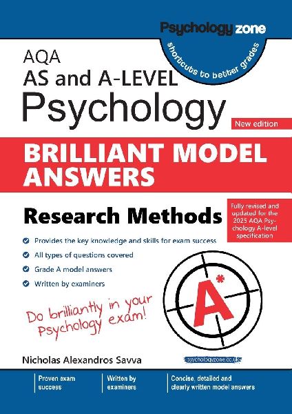 AQA A-level Psychology: Brilliant Model Answers - Research Methods (updated for 2025 specification)