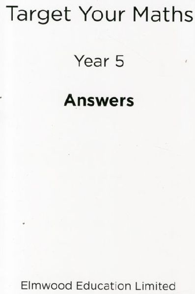 Target Your Maths Year 5 Answer Book