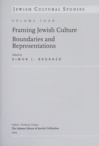 Framing Jewish Culture Boundaries and Representations
