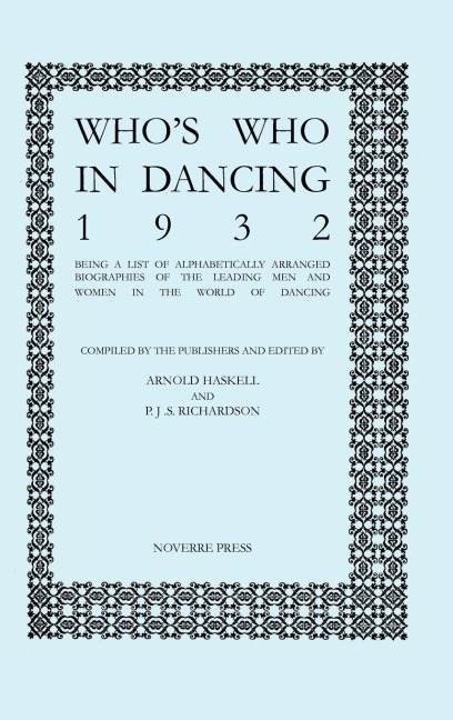 Whos Who in Dancing 1932
