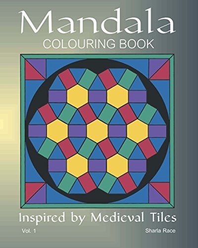 Mandala Coloring Book Inspired by Medieval Tiles