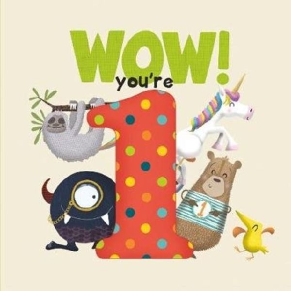 WOW! Youre One birthday book