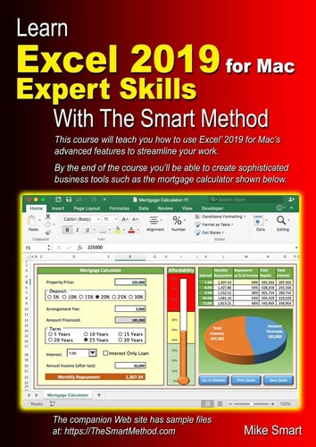 Learn Excel 2019 for Mac Expert Skills with the Smart Method Tutorial Teaching Advanced Technique
