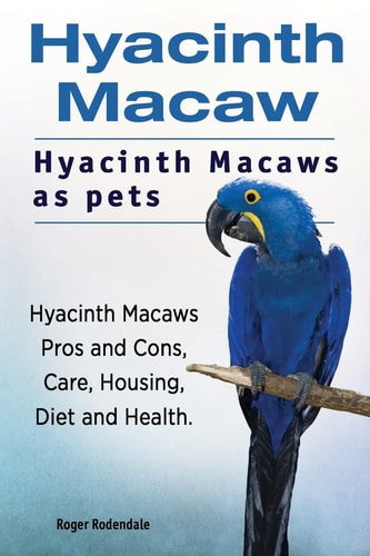 Hyacinth Macaw. Hyacinth Macaws as Pets. Hyacinth Macaws Pros and Cons, Care, Housing, Diet and Health.