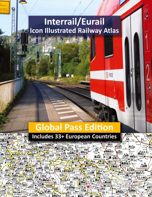 Interrail/Eurail Icon Illustrated Railway Atlas - Global Pass Edition