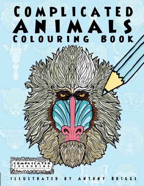 Complicated Animals: Colouring Book