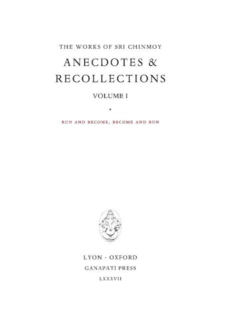 Anecdotes I: Run and become, become and run