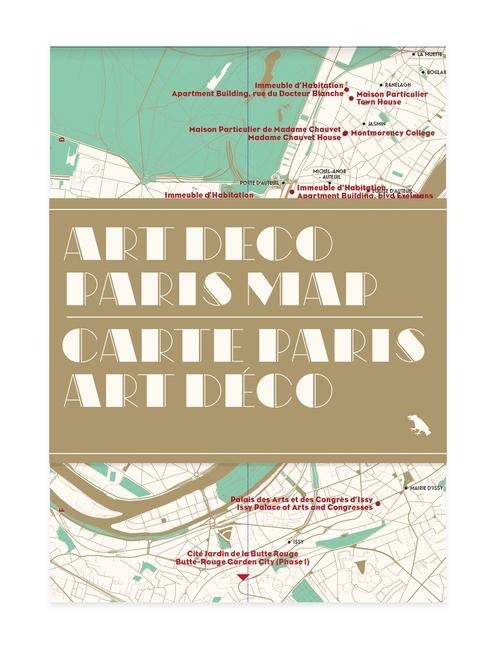 Art Deco Paris Map: Carte Paris Art Dã(c)Co