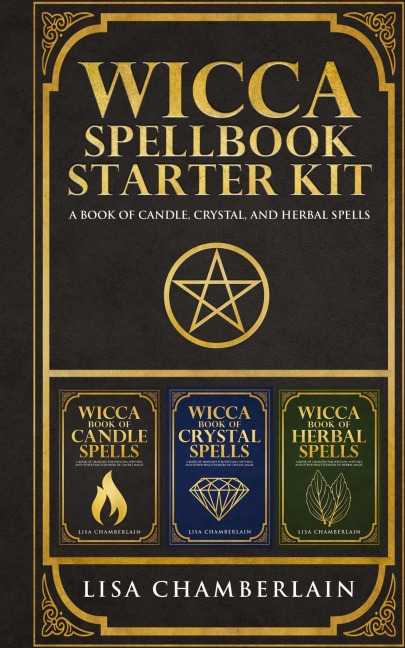Wicca Spellbook Starter Kit: A Book of Candle, Crystal,  and Herbal Spells