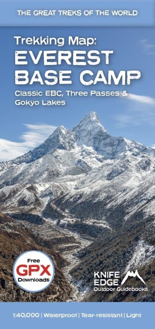 Everest Base Camp Trekking Map: Classic EBC, Three Passes & Gokyo Lakes