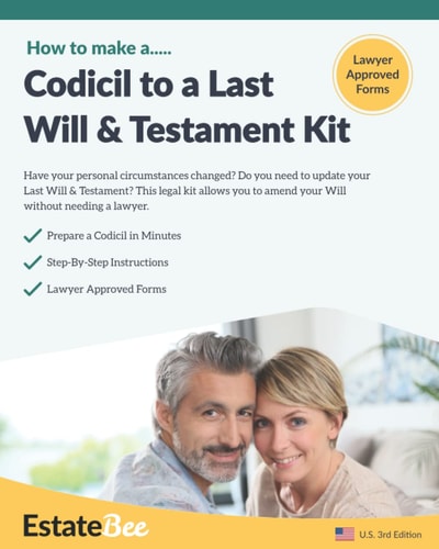 Codicil to a Last Will & Testament Kit Make a Codicil to Your Last Will in Minutes