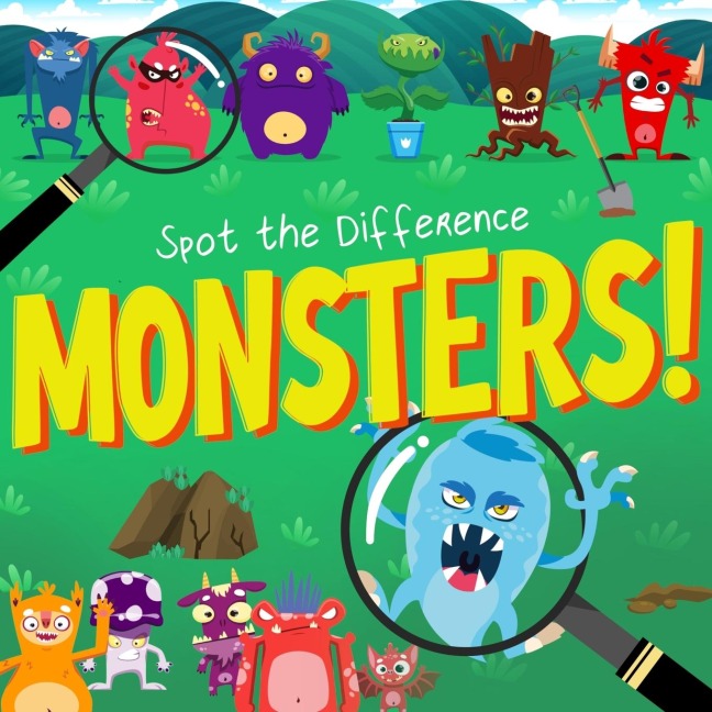 Spot the Difference - Monsters!: A Fun Search and Solve Book for Kids (Ages 4+)