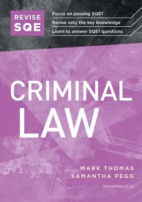 Revise SQE Criminal Law: SQE1 Revision Guide