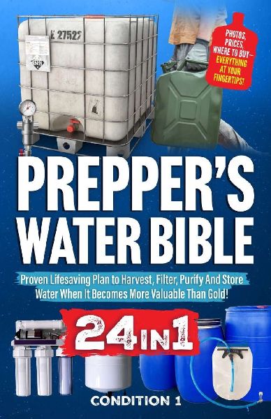 PREPPERS WATER BIBLE: Proven Lifesaving Plan to Harvest, Filter, Purify And Store Water When It Becomes More Valuable Than Gold!