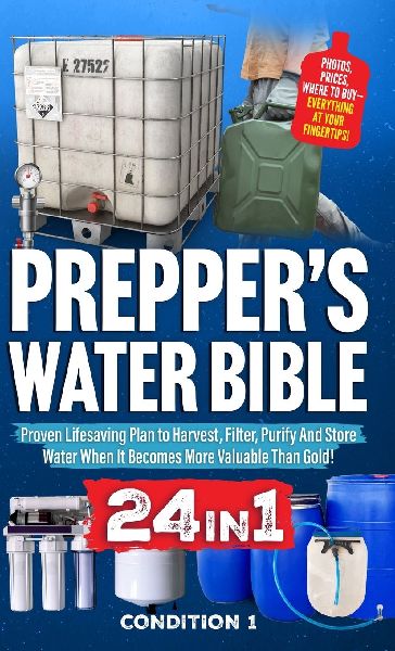 PREPPER'S WATER BIBLE: Proven Lifesaving Plan to Harvest, Filter, Purify And Store Water When It Becomes More Valuable Than Gold!