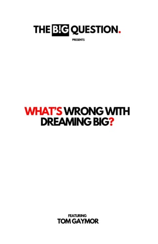 Whats Wrong with Dreaming? A Dreamers Guide to Reality.