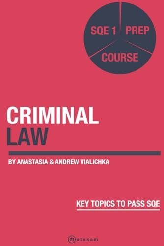Criminal Law SQE 1 Prep Course