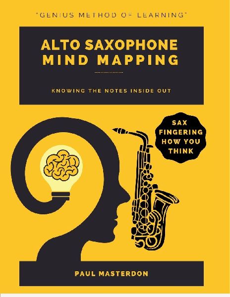 Alto Sax Mind Mapping: A Mnemonically Color-Coded Saxophone Fingering Chart Book: With Unique Players Eye View